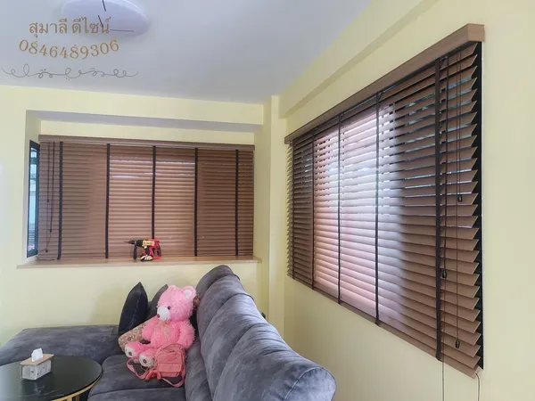 ผลงานการติดตั้งผ้าม่าน ฉากกั้นแอร์ ร้านผ้าม่านสุมาลีดีไซน์ - 9