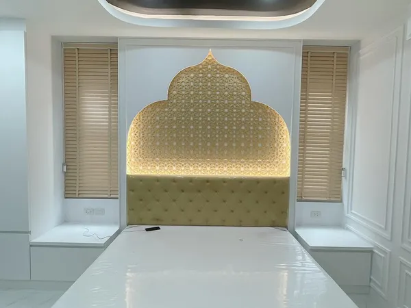 ผลงานการติดตั้งผ้าม่าน ฉากกั้นแอร์ ร้านผ้าม่านสุมาลีดีไซน์ - 17